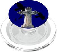 Gothic Cross With Crows and Ravens PopSockets PopGrip for MagSafe