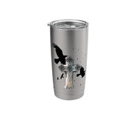 Gothic Cross with Crows and Ravens Stainless Steel Insulated Tumbler