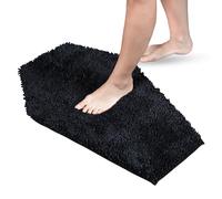 Gothic Curiosities Chenille Coffin Bath Mat - 32x20 Inch Coffin Rug, Soft, Thick, Water Absorbent, Machine Washable with Non-Slip PVC Backing - Spooktacular Gothic Bathroom Mat