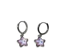 Gothic Cute Dream Fairy Moonlight Stone Star Pendant Earrings For Egirl 2000s Harajuku Goth Vintage Jewelry Accessories