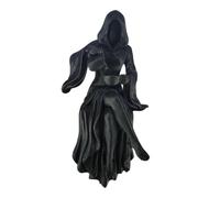 Gothic Dark Fantasy Figure | 3D Printed Spooky Gothic Fantasy Decoration | Black Goddess Statue | for Halloween Shelf Tabletop Desktop Bathroom Bookcase Corner Cabinet Reading