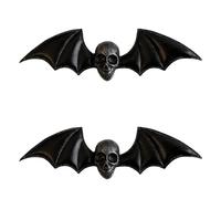 Gothic Dark Hair Clip Girls Barrettes Black Hairstyles Devil Wing Hair Clip Skull Gothic Bat Wing Versatile Barrettes Skull Clips For Women