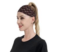 Gothic Dark Lion (A) Print Headbands for Women Men - Hair Band Sweat Bands for Running Football Gym Accessories