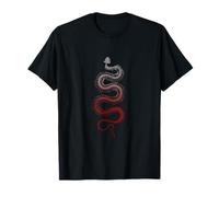 Gothic Dark Snake Skeleton T-Shirt in Black T-Shirt