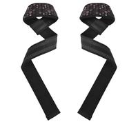 Gothic Darkness Locks Hearts Chain Lifting Wrist Straps 26" Neoprene Padded Pair of Gym Straps for Powerlifting, Strength Training, Bodybuilding