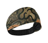 Gothic Darkness Snakes Evil Eyes no slip gym headband Elastic hairbands for tennis washing face Football Workouts