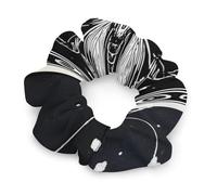 Gothic Dead Moth Women's Hair Ties Elastic Scrunchies Silk Like Scrunchy Accessories for Sleep