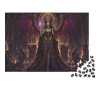 Gothic Demon Queen Succubus Goddess 1000 Pieces Jigsaw Puzzle, Puzzle Night