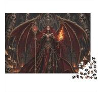 Gothic Demon Queen Succubus Goddess 1000 Pieces Jigsaw Puzzle, Puzzle Night