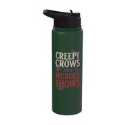 Gothic Detective Murder Investigation Horror Thriller Crime Stainless Steel Insulated Water Bottle