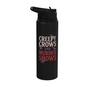 Gothic Detective Murder Investigation Horror Thriller Crime Stainless Steel Insulated Water Bottle
