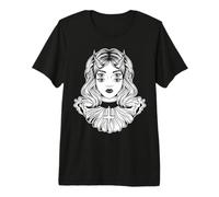 Gothic Devil Girl Satanic Goth Occult Occultism Halloween Premium T-Shirt