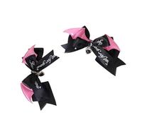 Gothic Devil Wing Hair Clip for Girls LolitaStyle Anime Maid Barrettes with Bowknot ComicShow Masquerade Ball Hairband