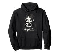 Gothic Doll Girl Creepy Cute Dark Horror Aesthetic Horror Pullover Hoodie