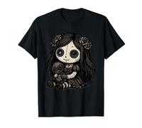 Gothic Doll Girl Creepy Cute Dark Horror Aesthetic Horror T-Shirt