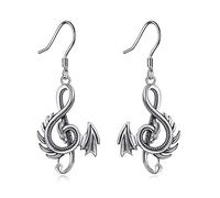 Gothic Dragon Dangle Earrings 925 Sterling Silver Vintage Dragon Jewelry Birthday Christmas Gifts for Women