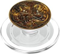 Gothic Dragon Wings Book Lover Skeleton Fantasy Bookish PopSockets PopGrip for MagSafe