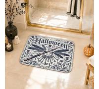 Gothic Dragonfly and Skeleton Key Halloween Theme Bathroom Rugs 16x24 Inch