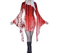 Gothic Dress Medieval Vintage Maxi Dresses Womens Horror Costume Ladies Lace Velvet Traditional Irish Soul Reaper Teens/Women Party