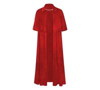 Gothic Dresses For Women Uk 5 Color Golden Velvet Cos Cloak Halloween Cosplay Cosplay Cloak Witch Costume (Red, XXL)