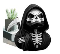 Gothic Duck - Figure Holding a Scythe for Dashboard, Ornament Resin Statue Scary Gothic Skeleton Ducks for Home Decor, Shelf, Car Dashboard and H Display