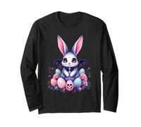 Gothic Easter Bunny - Spooky Cute Pastel Goth Design Long Sleeve T-Shirt