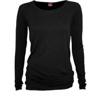 GOTHIC ELEGANCE - Baggy Top Black Spiral Black M