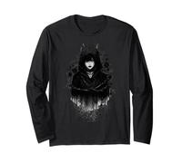 Gothic Emo Alt Girl Roses Thorns Dark Aesthetic Long Sleeve T-Shirt