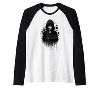 Gothic Emo Alt Girl Roses Thorns Dark Aesthetic Raglan Baseball Tee