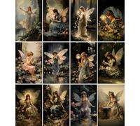 Gothic Fairies Rice Paper, 20 x 26.5cm (6 Sheets) - 6X Decoupage Papers for Collage, Mixed Media, Card Making & Crafts, Decoupage by CRAFT KREATIVELY