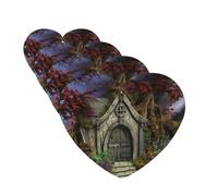 Gothic Fairy Garden Car Air Freshener Cards for Women Men 4 Pack Cute Car Accessories Long Lasting Scent Car Diffuser Hanging Auto Aromatherapy Tablets Car Fresheners Gifts