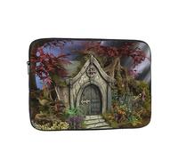 Gothic Fairy Garden Laptop Case 15 inch, Shockproof Protective Computer Sleeve Cover Water Resistant Laptop Bag Carrying Tablet Cover Briefcase Handbags Gifts for Men Women