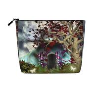 Gothic Fairy Garden Waterproof Large Capacity with Zipper Travel Business Trip Home Multifunctional Makeup Bag Storage Bag Coin Purse