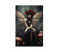 Gothic Fairy Poster Cottagecore Dark Academia Enchanted Art Oil Painting Print Gothic Wall Art Dark Home Decor Canvas Wall Art For Room Decor
