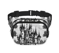 gothic fairy tale castle04 print Fashion Waist Packs Crossbody Belt Bag Fanny Pack for Women Crossbody for Traveling Running, Black, One Size