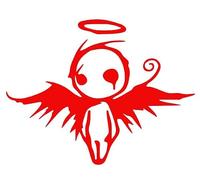 Gothic Fallen Angel Vinyl Decal (Red)