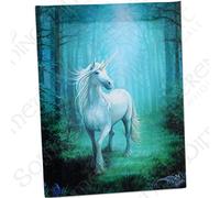 Gothic Fantasy Art Anne Stokes Forest Unicorn Canvas Print 19x25cm