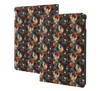 Gothic Fire Bird Skull Print Compatible with ipad air 3rd Generation Case Cover, Tablet Cases Compatible with ipad Pro Case 10.5 Inch, Auto Wake/Sleep, Folio Stand