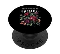Gothic Floral Roses Flower Medieval Literature Movies Books PopSockets Adhesive PopGrip