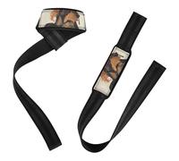 Gothic Fox Anime Girl Lifting Wrist Straps Anti Slip Wrist Straps for Workout, Gym, Powerlifting, Bodybuilding