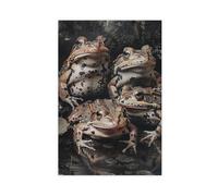 Gothic Frog Art Oil Painting Canvas Poster Bedroom Decor Landscape Office Room Decor Gift 12x18inch(30x45cm)