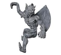 Gothic Gargoyle Demon Resin Sculpture - Winged Dark Fantasy Figure for Home Decor, Halloween Decor, Bookshelf, Wall Shelf, Altar, Indoor Display Ornaments
