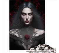 Gothic Ghost of Darkness Jigsaw Puzzle Gift 1000 Piece Jigsaw Puzzles for Adults Jigsaw Fun Family Puzzles for Adults entertainment 1000pcs（26x38cm）