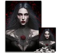 Gothic Ghost of Darkness Jigsaws 1000 Pieces for Adults Difficult Puzzles for Adults Fun at Home Activities, Birthday Present, Travel Gifts 50x75CM/19.68x29.52inch