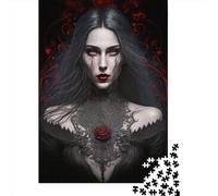 Gothic Ghost Of Darkness Puzzles for Adults 1000 Piece Puzzle for Teenager Educational Game Challenge Toy 1000pcs (38x26cm)