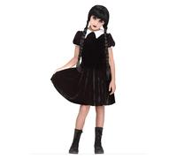 Fun World Gothic Girl Wednesday Addams Family Child Halloween Costume 112602