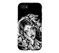 Gothic Girl Vampire Spooky Fantasy Woman Pretty Spiderweb Case for iPhone SE (2020) / 7/8