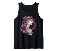 Gothic Goddess Persephone Pomegranate Aesthetic Graphic Tank Top