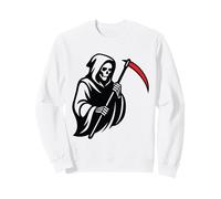 Gothic Grim Reaper Skull Design Sweatshirt