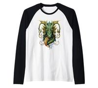 Gothic Guardian Mystic Dragon Raglan Baseball Tee